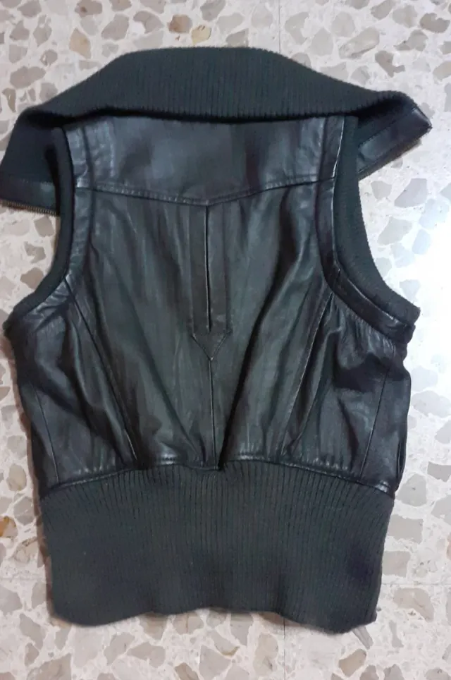 Chaleco cuero chica Talla S