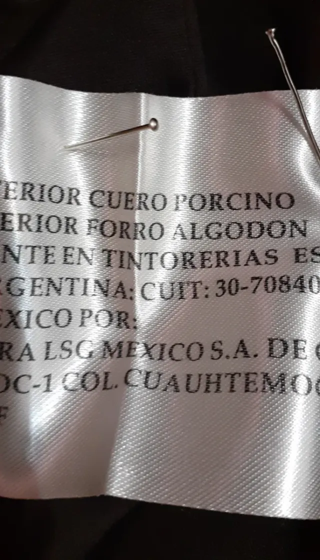 Chaleco cuero chica Talla S