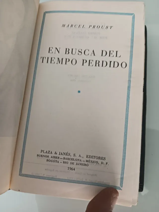 EL TIEMPO PERDIDO MARCEL PROUST