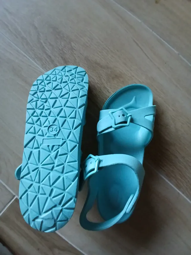 Sandalias El Corte Inglés Turquesa Talla 34