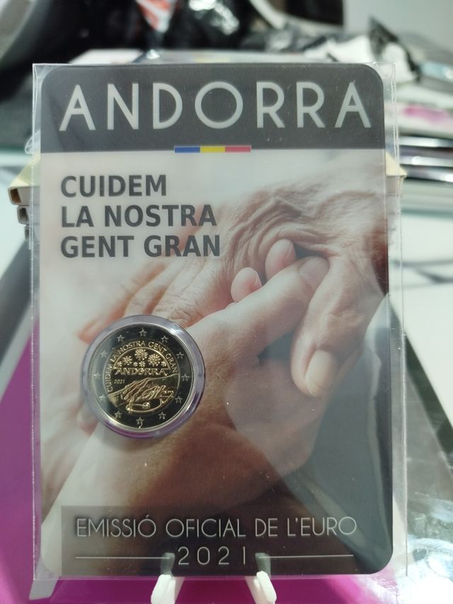 Moneda Andorra 2€ Cuidem la Nostra Gent Gran 2021