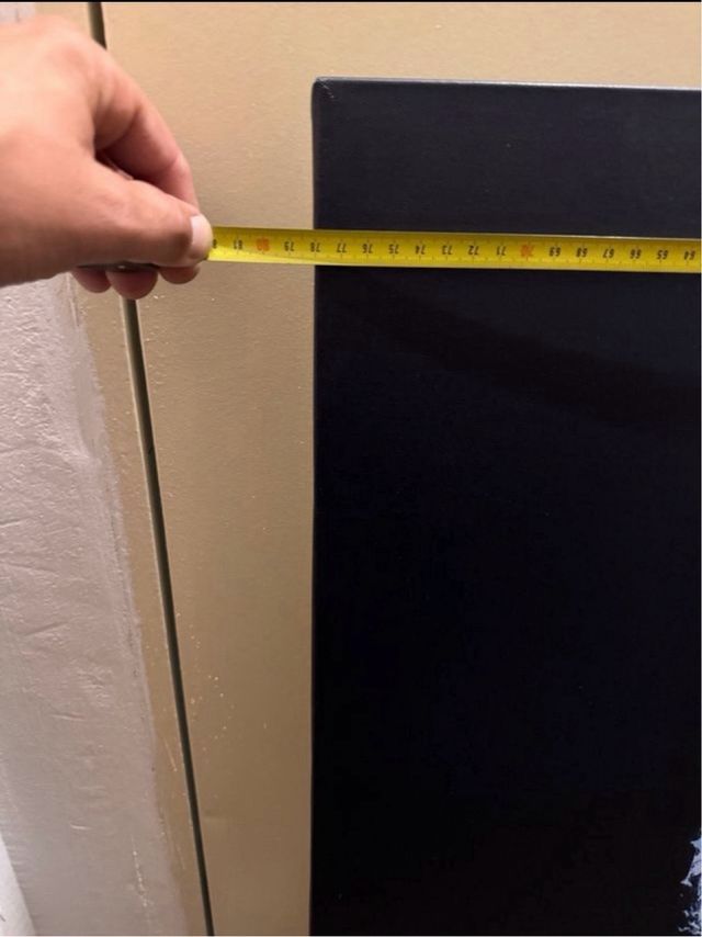 Cuadro abstracto figura mujer blanco negro