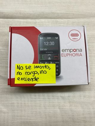 Teléfono Emporia Negro/Plateado