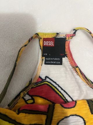 Camiseta tirantes estampada multicolor