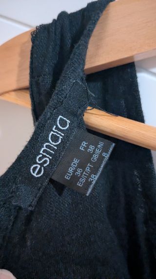 Mono corto lino negro