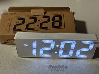 Reloj despertador LED Blanco