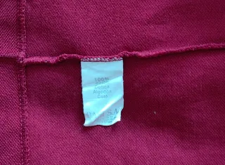 Polo Lacoste Manga Larga color Burdeos Talla XL