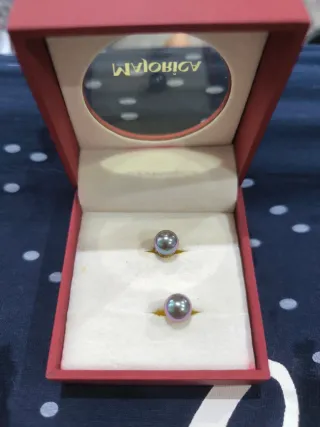 Pendientes Perla Majorica Sin Estrenar