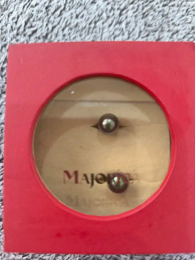 Pendientes Perla Majorica Sin Estrenar