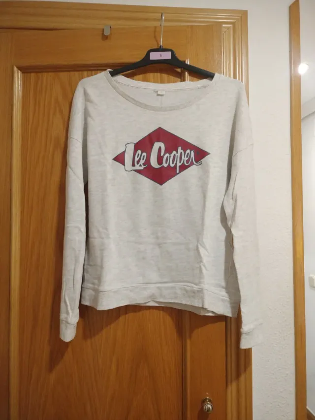 Sudadera Lee Cooper niña beige talla S
