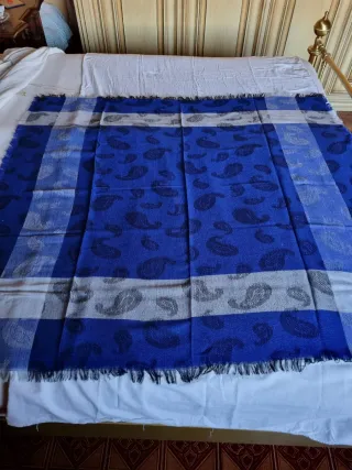 Sciarpa lana invernale blu