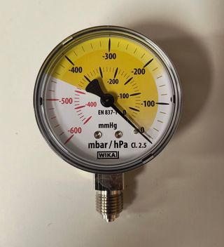 Manometro WIKA 600-0 mbar/hPa