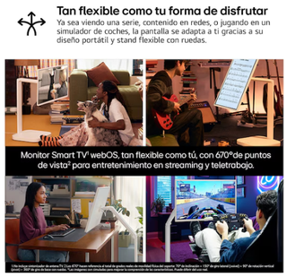 Monitor LG Smart 32" IPS FHD + piedistallo Swing