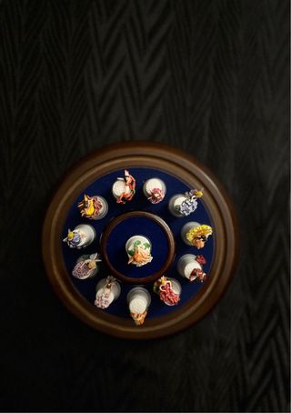 Dedais Philae em porcelana com fadas