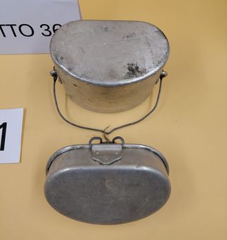 Schiscetta vintage in latta