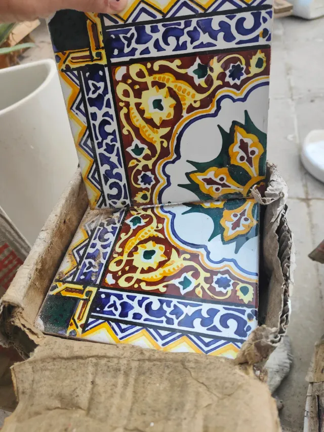 Azulejos antiguos decorados