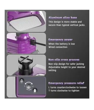 Gato hidráulico eléctrico con batería