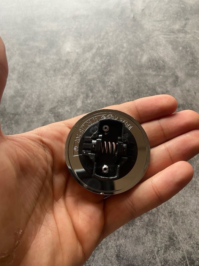 Emblema Mercedes Benz 57mm Negro Plata Nuevo