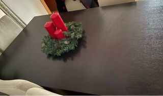 Mesa comedor extensible wengé madera