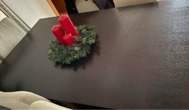 Mesa comedor extensible wengé madera