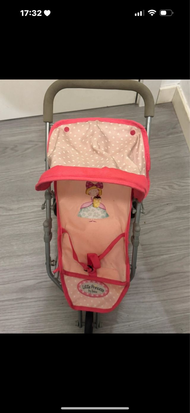 carro muñecas tres ruedas con capota