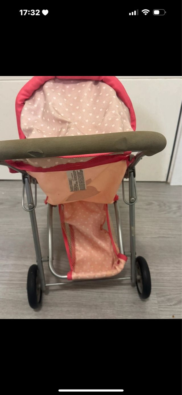 carro muñecas tres ruedas con capota