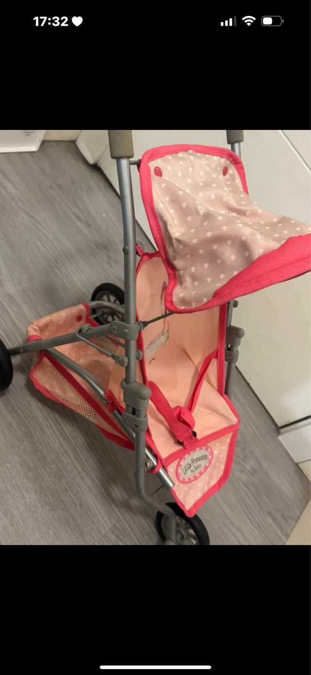 carro muñecas tres ruedas con capota