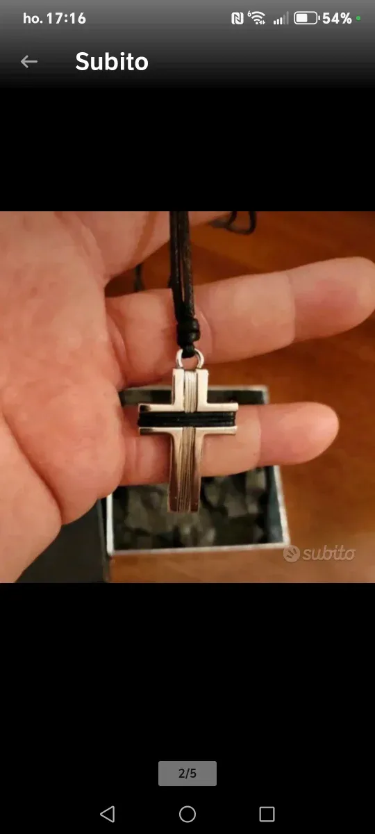 Collana con crocefisso uomo