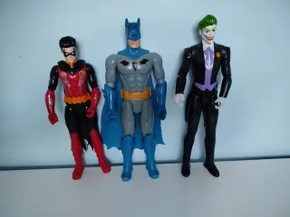 Lote Figuras DC: Batman, Robin y Joker