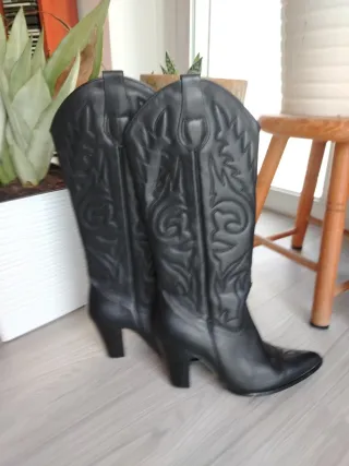 Botas Zara Talla 39 Negras