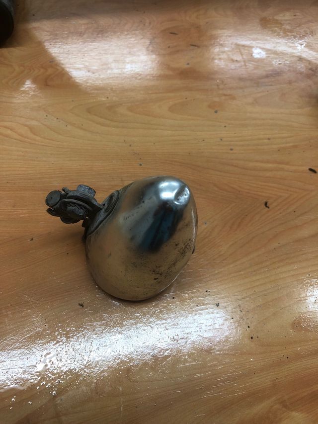 Faro antiguo bicicleta cromado