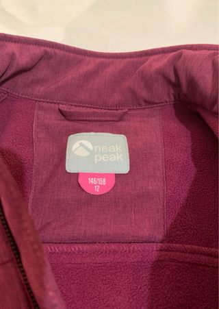 Chaqueta Neak Peak Morada de niña