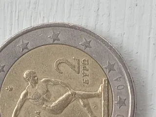 Moneda 2 Euros Atenas 2004