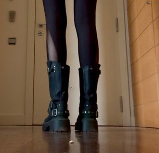 Botas Romano Cuero Negras Talla 38