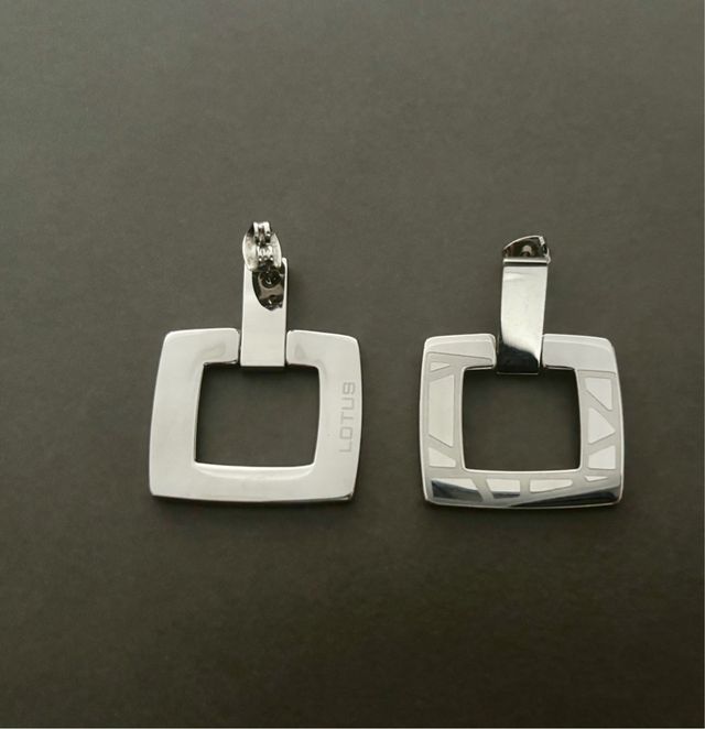 Pendientes Lotus Cuadrados