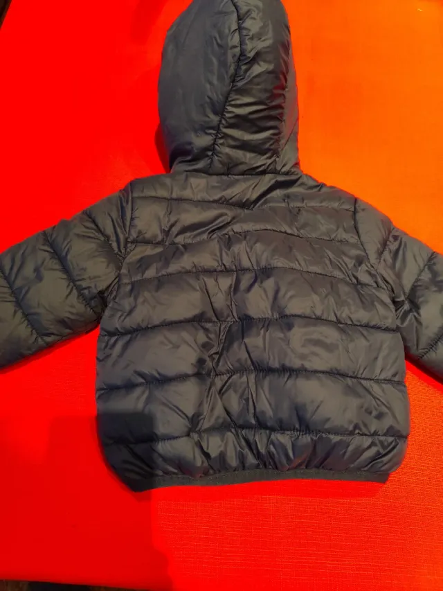 Chaqueta bebé plumón azul 12 meses
