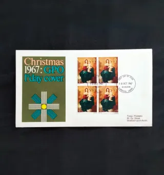 Busta Primo Giorno Natale 1967 GPO