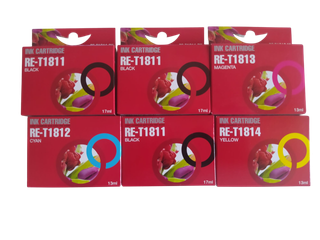 6 Cartuchos de tinta para impresora.