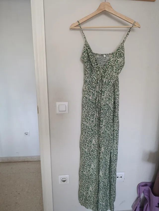 Vestido largo estampado floral