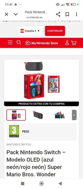 Nintendo Switch OLED Azul/Rojo