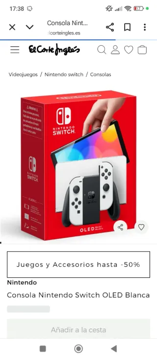 Nintendo Switch OLED Azul/Rojo