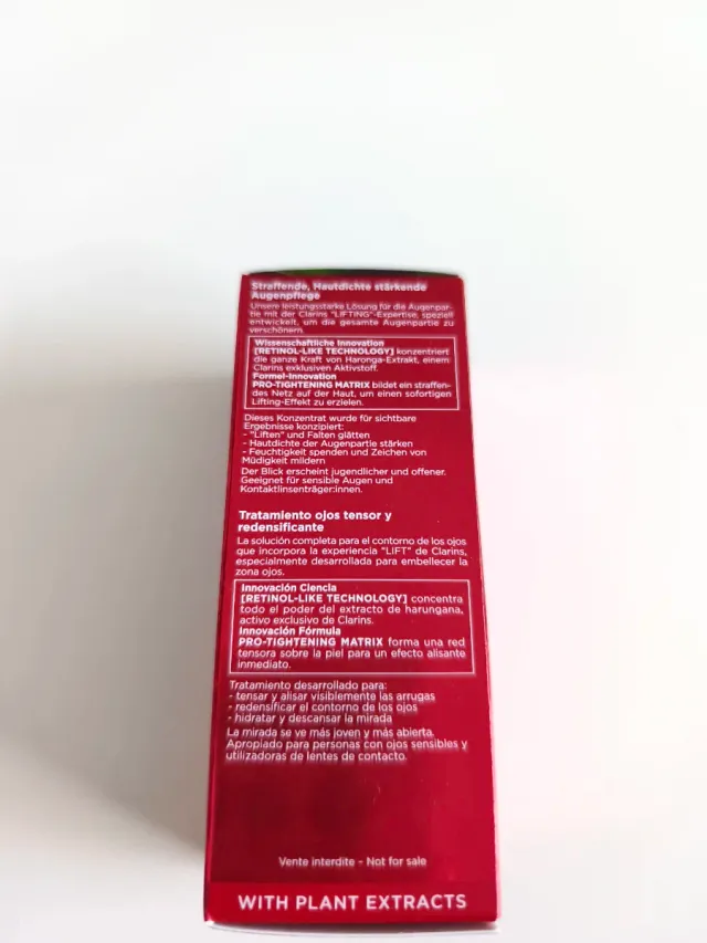 Clarins Total Eye Lift Contorno de Ojos