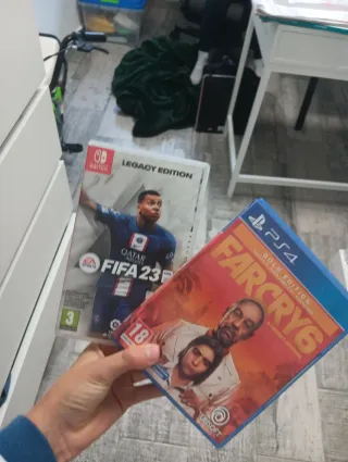 Far Cry 6 Gold Edition PS4 y fifa 23 para lintendo