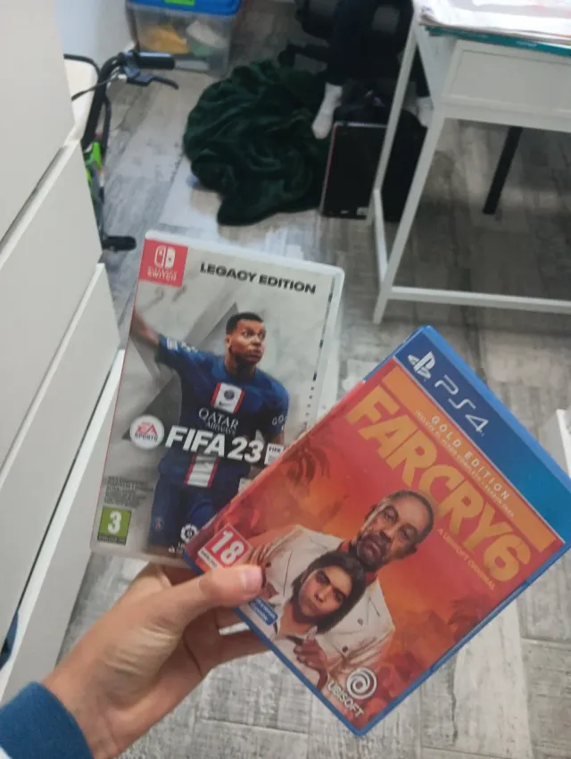 Far Cry 6 Gold Edition PS4 y fifa 23 para lintendo