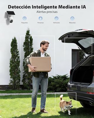 COCOCAM 4K 8MP Camara Ext. 2.4GHz Solar 10000mAh