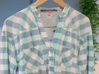 Camisa cuadros Bershka M