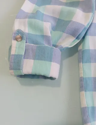 Camisa cuadros Bershka M