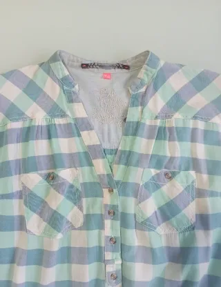 Camisa cuadros Bershka M