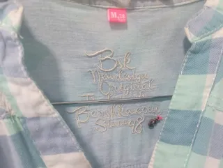 Camisa cuadros Bershka M