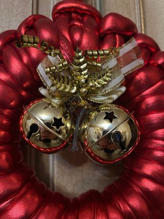 Ghirlanda Natalizia Rossa Metallizzata